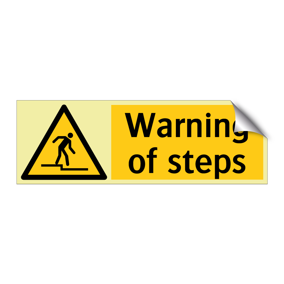 Warning of steps