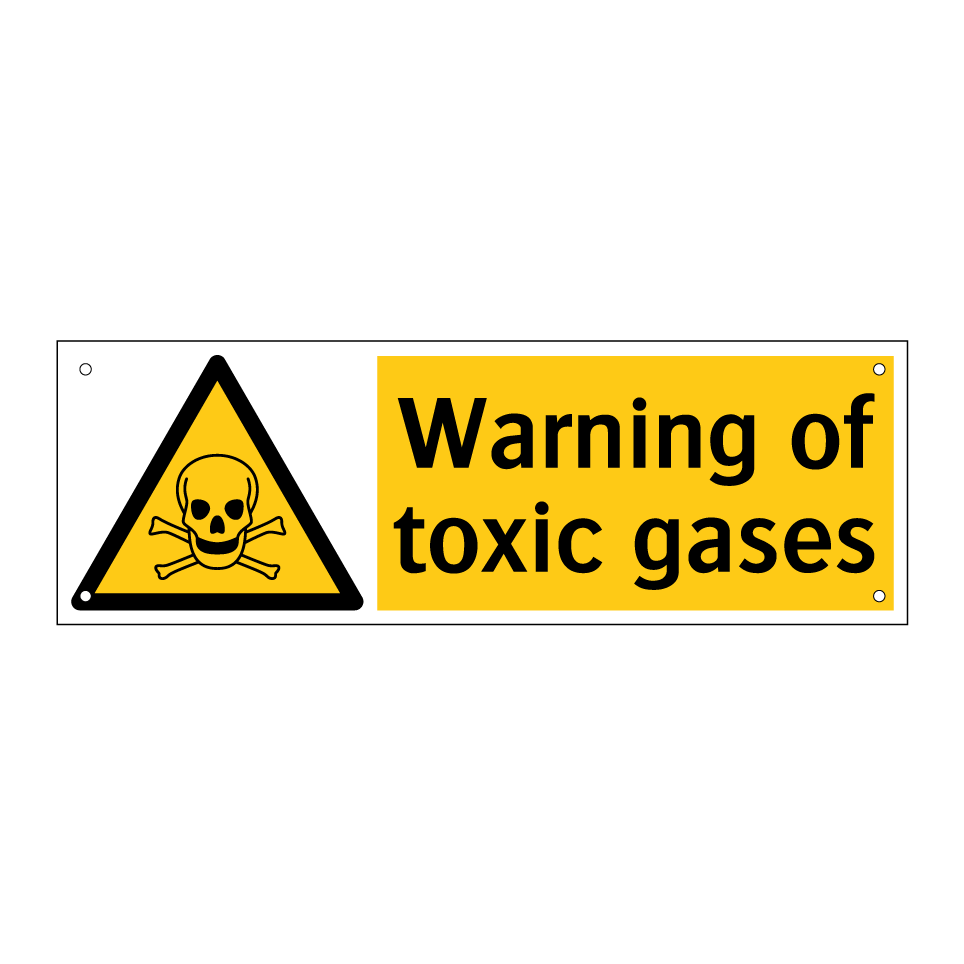 Warning of toxic gases