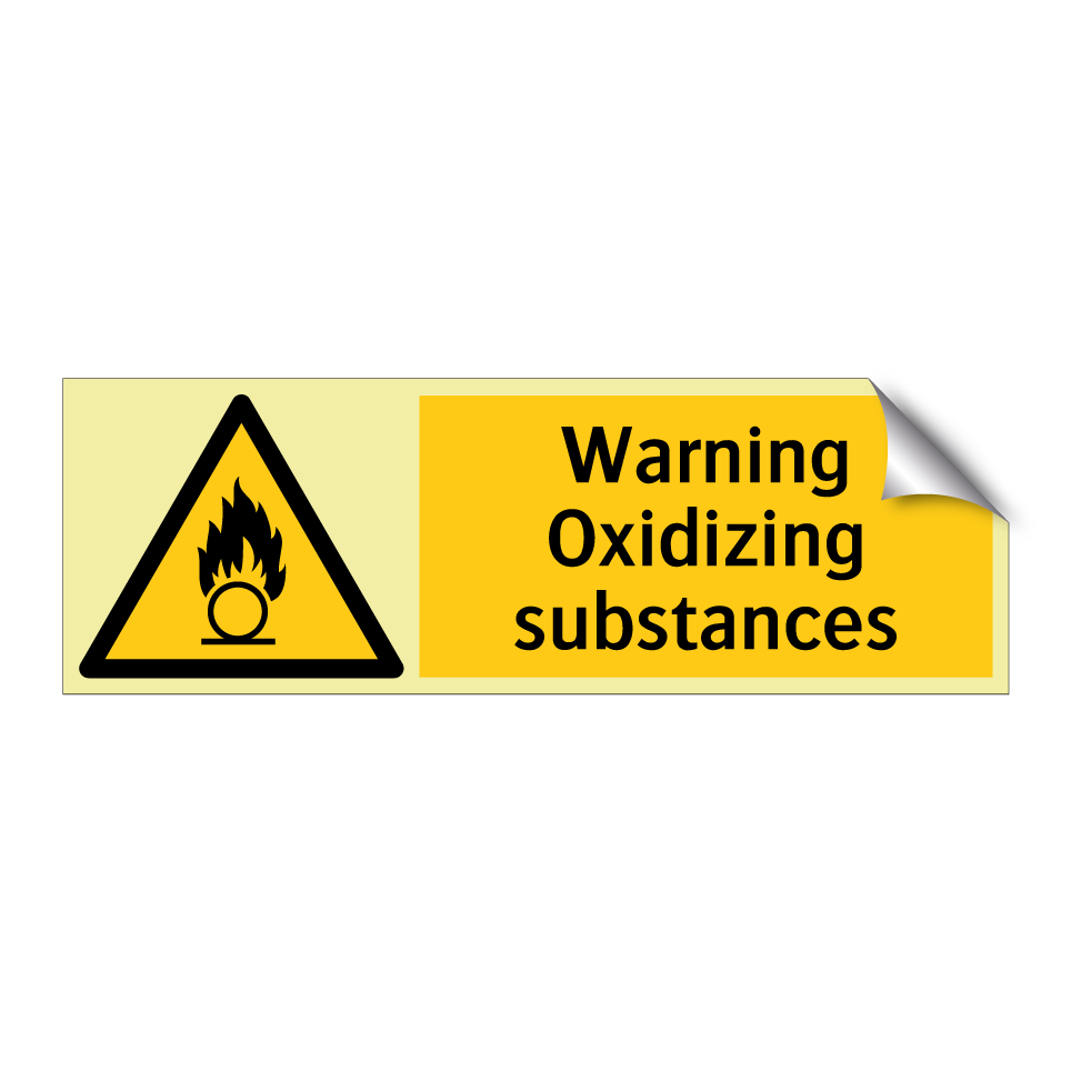 Warning Oxidizing substances