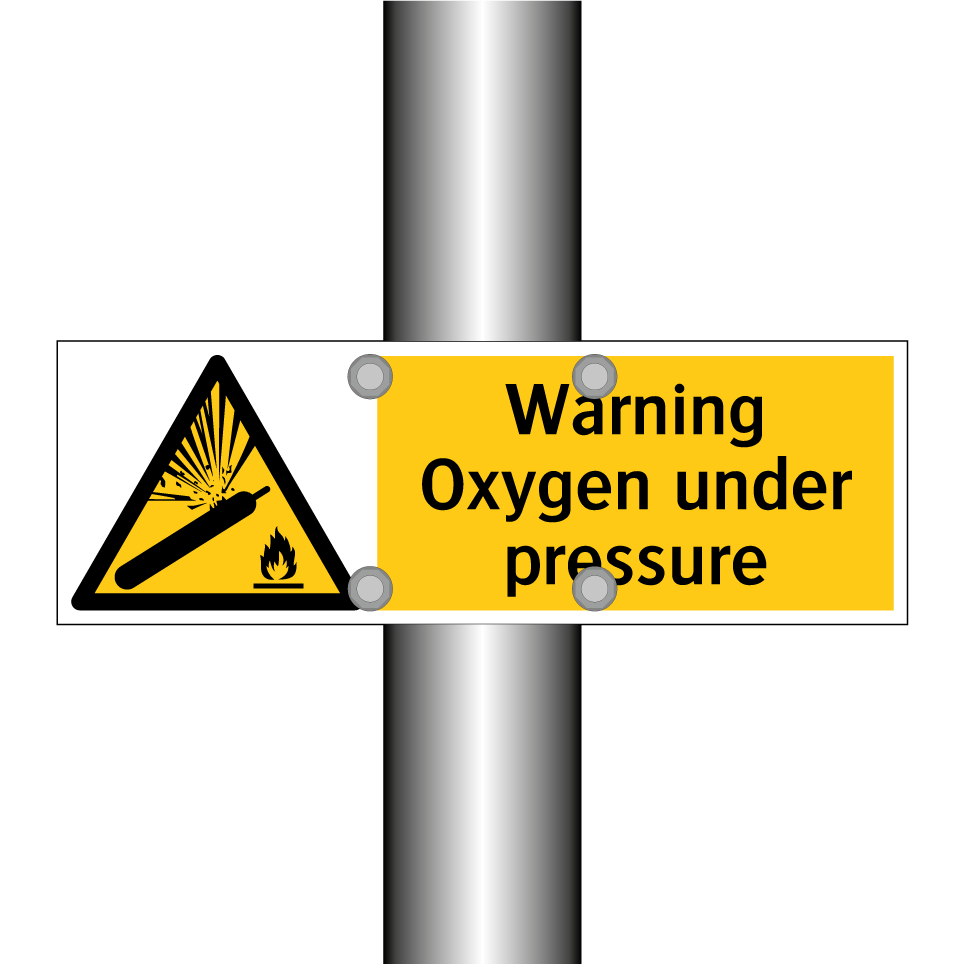 Warning Oxygen under pressure