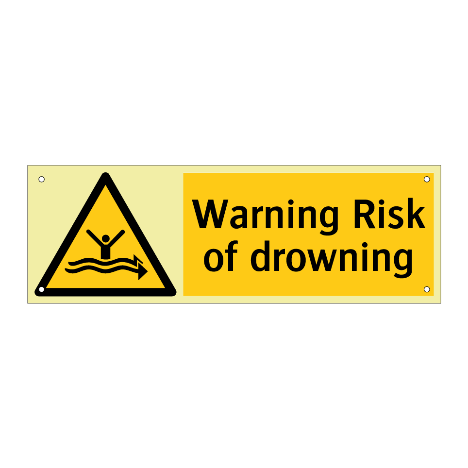 Warning Risk of drowning