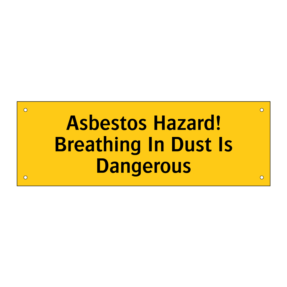 Asbestos Hazard! Breathing In Dust Is Dangerous