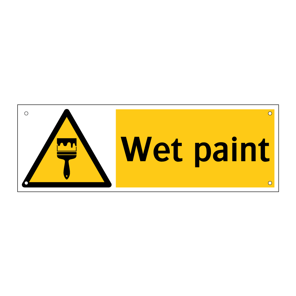 Wet paint