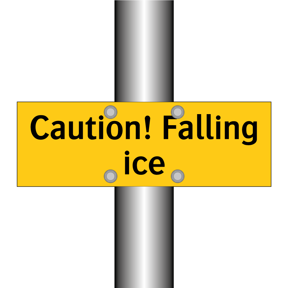 Caution! Falling ice