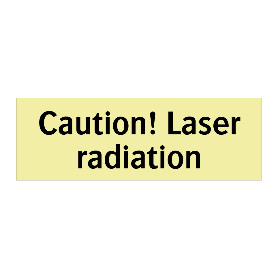 Caution! Laser radiation