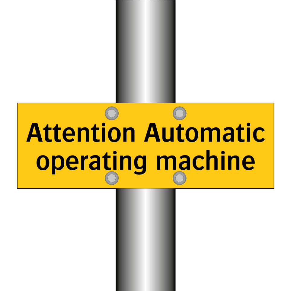 Attention Automatic operating machine
