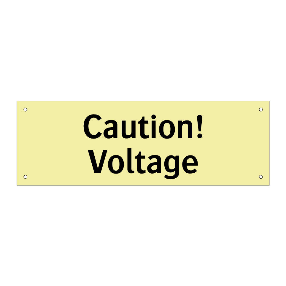 Caution! Voltage