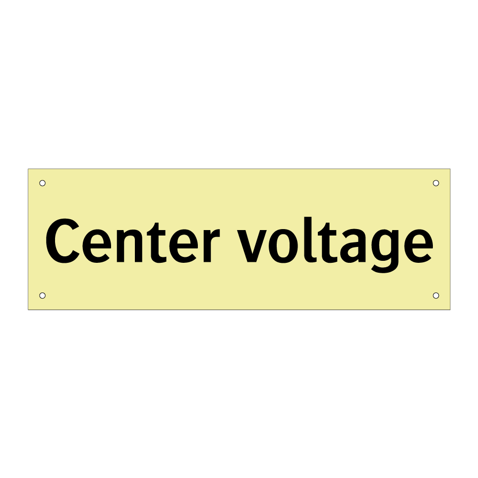 Center voltage