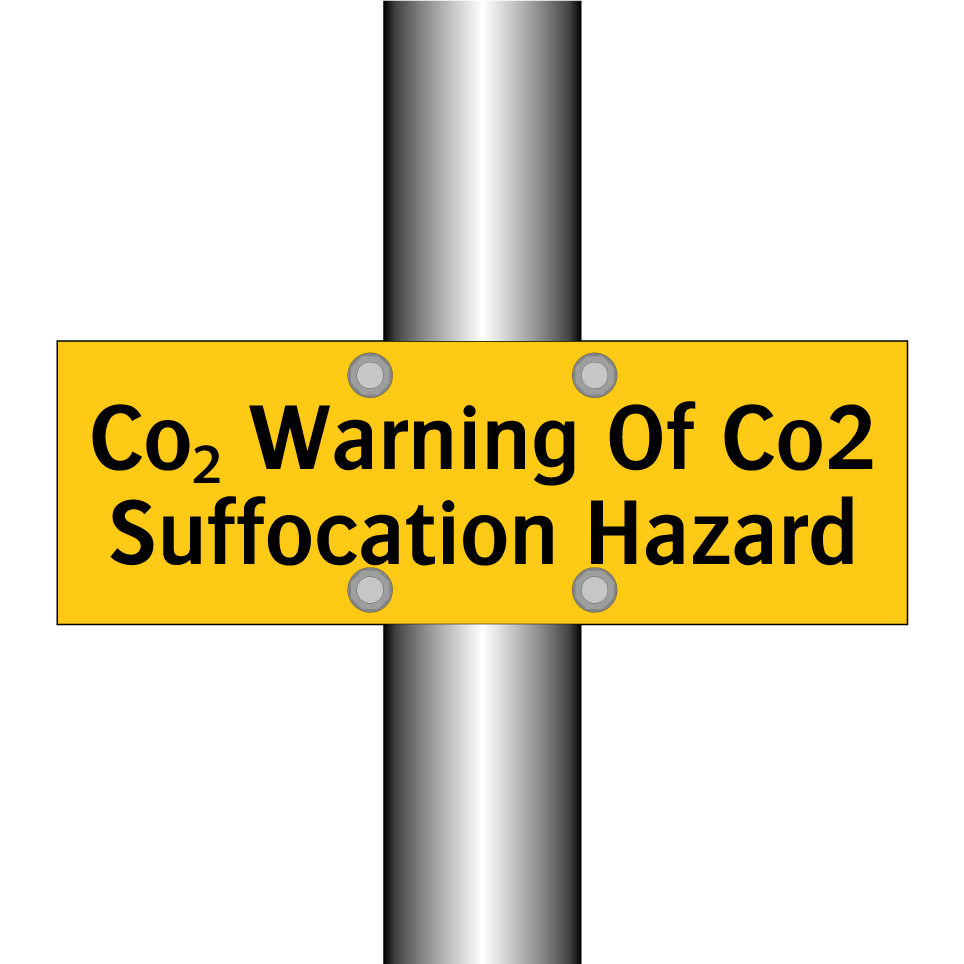 Co₂ Warning Of Co2 Suffocation Hazard