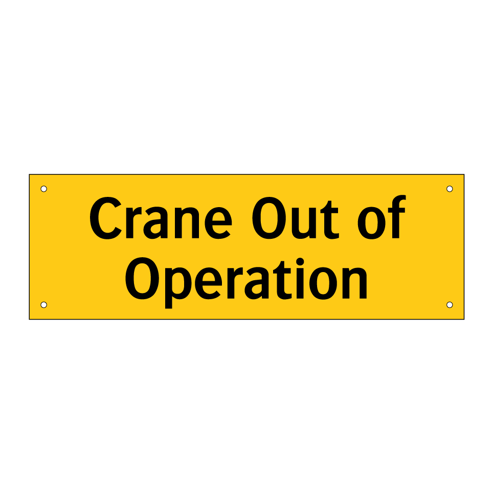 Crane Out of Operation