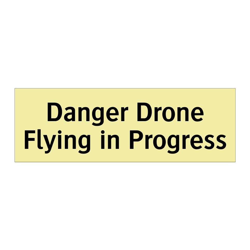 Danger Drone Flying in Progress