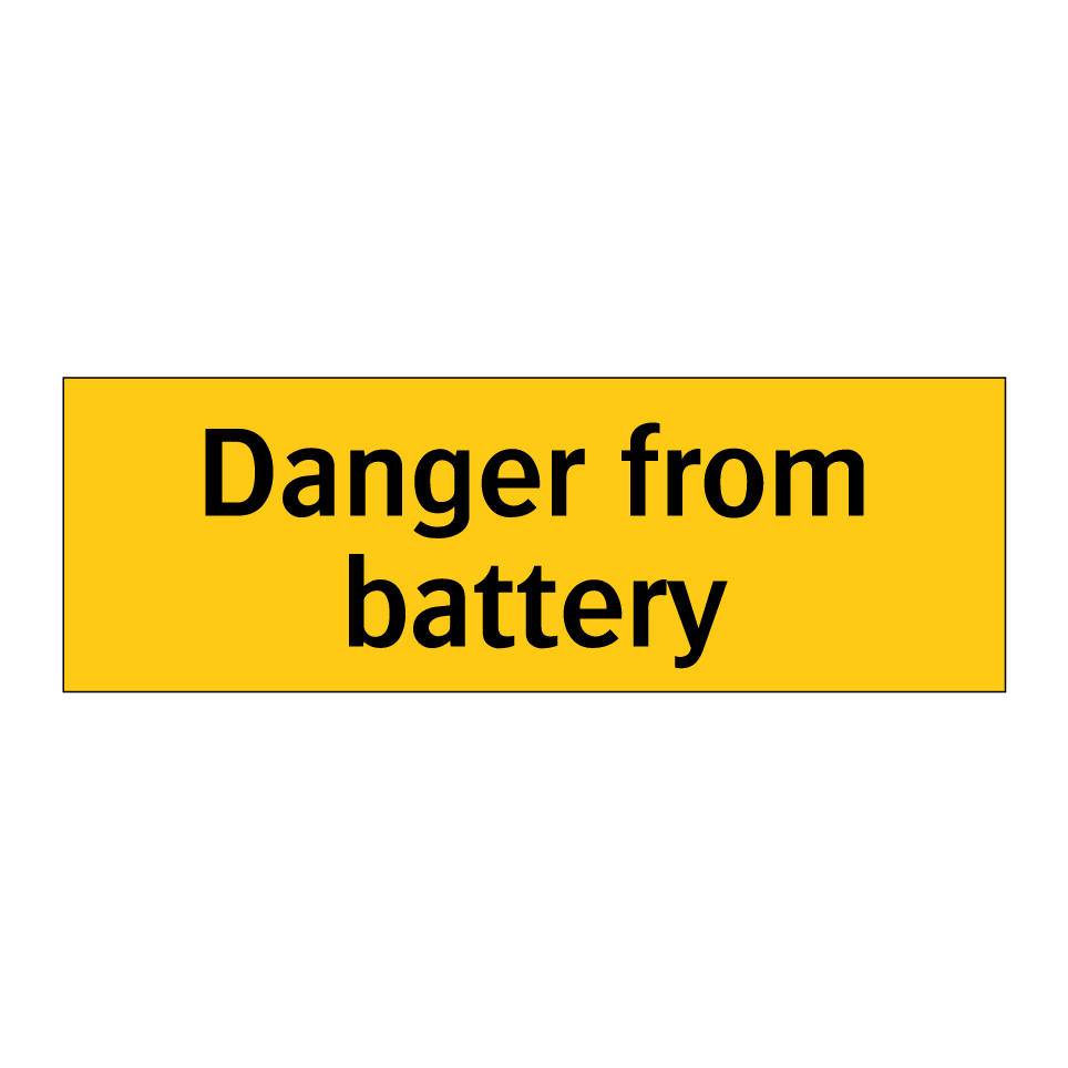 Danger from battery