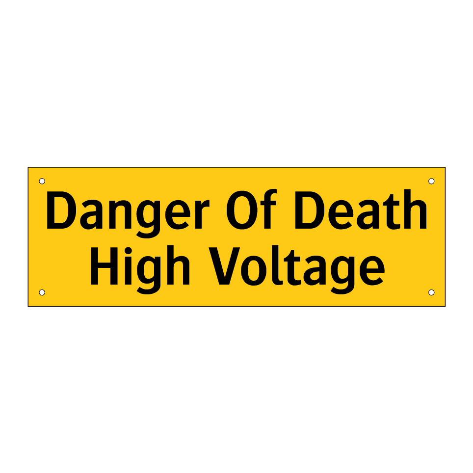 Danger Of Death High Voltage