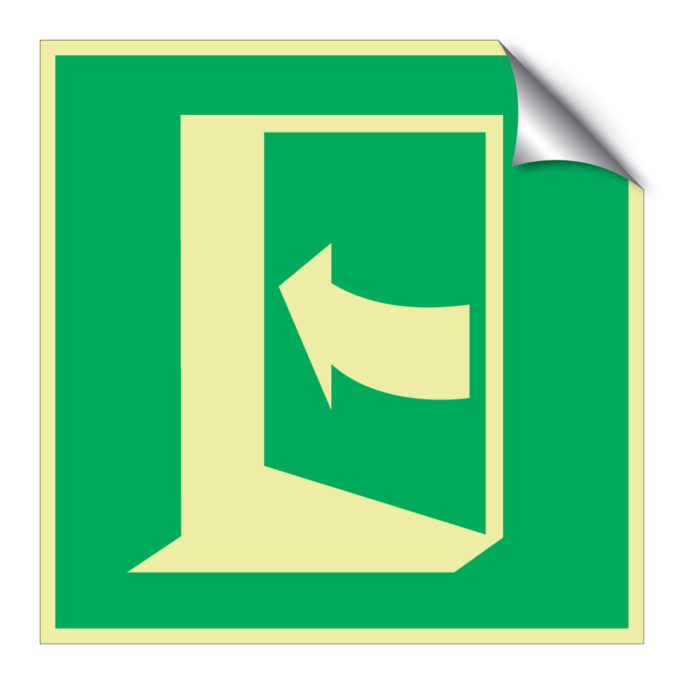 E022 Door opens by pushing on the left-hand side