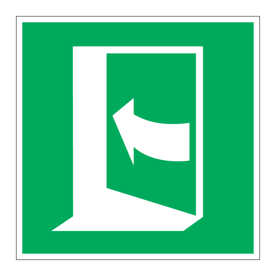 E022 Door opens by pushing on the left-hand side
