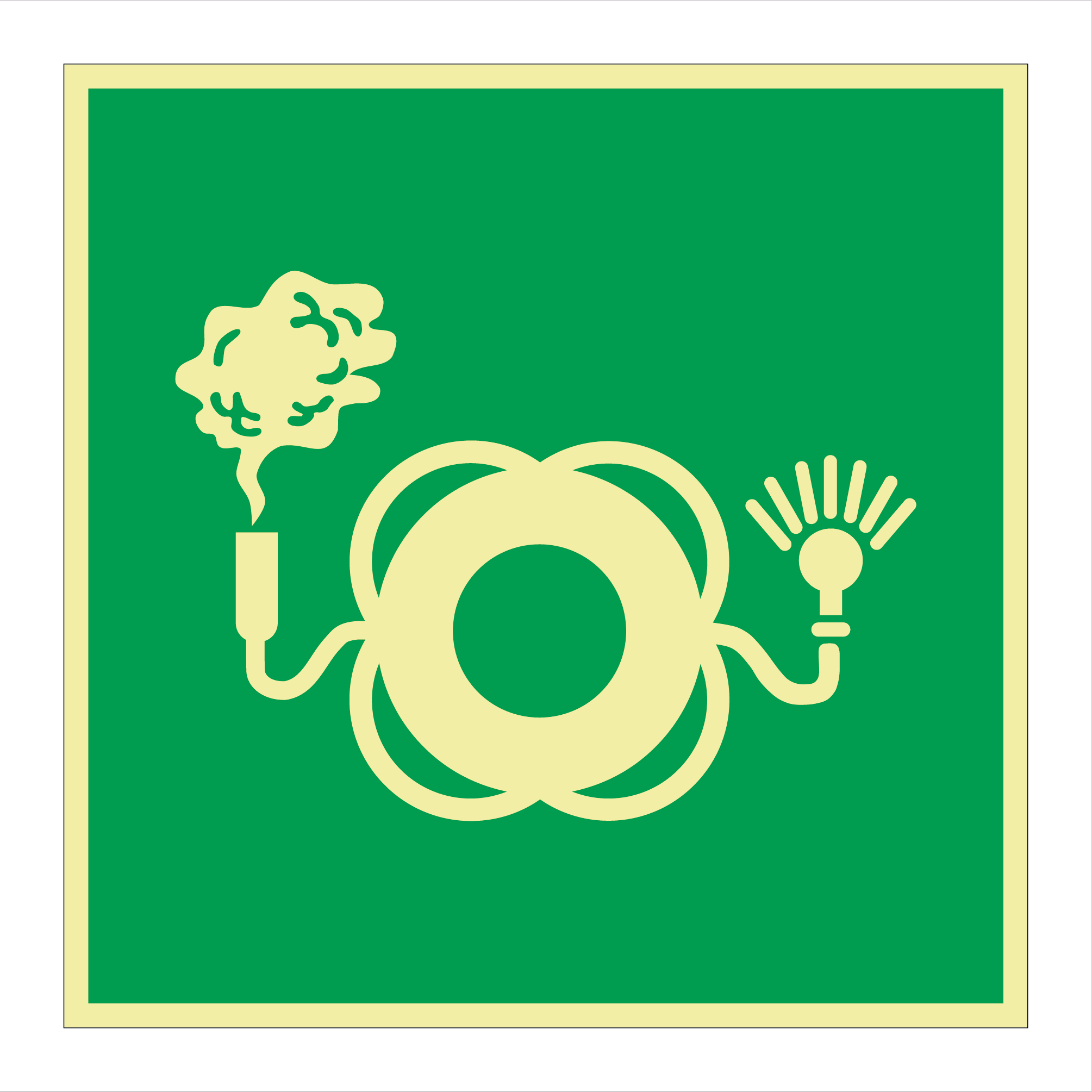 E068 Lifebuoy with light and smoke