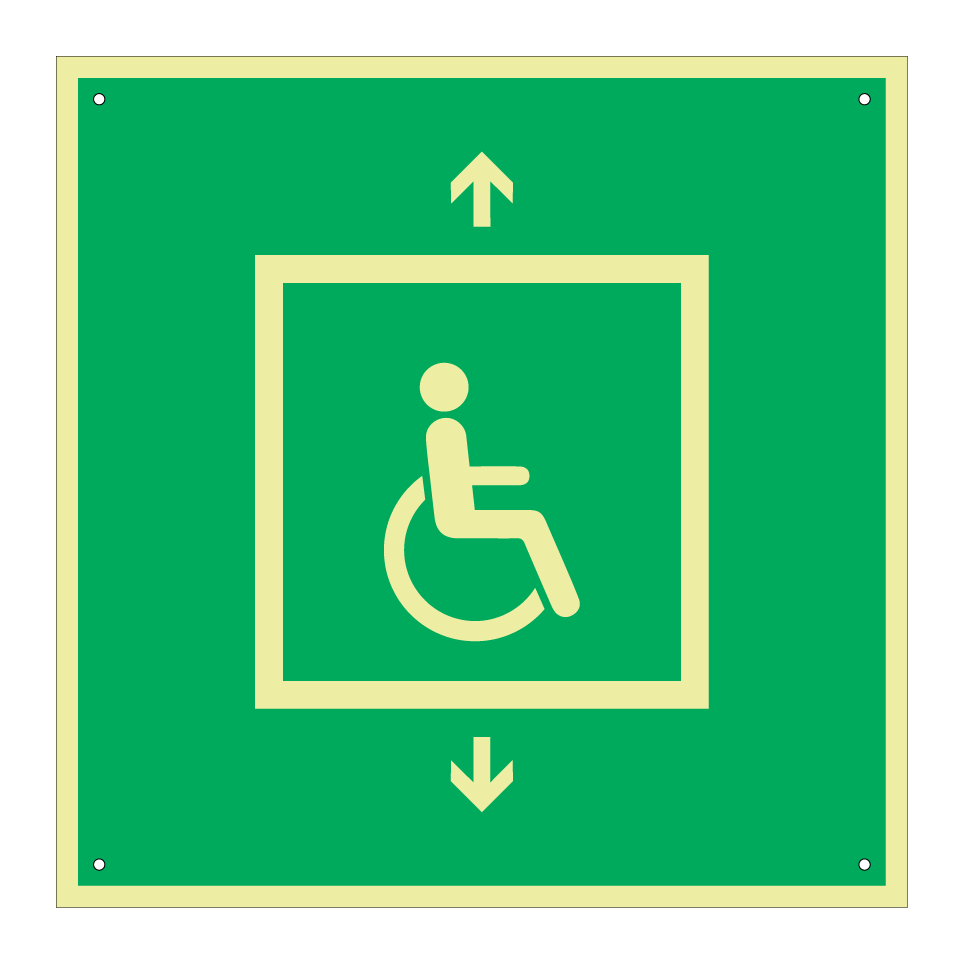 E070 Evacuation lift for people unable to use stairs