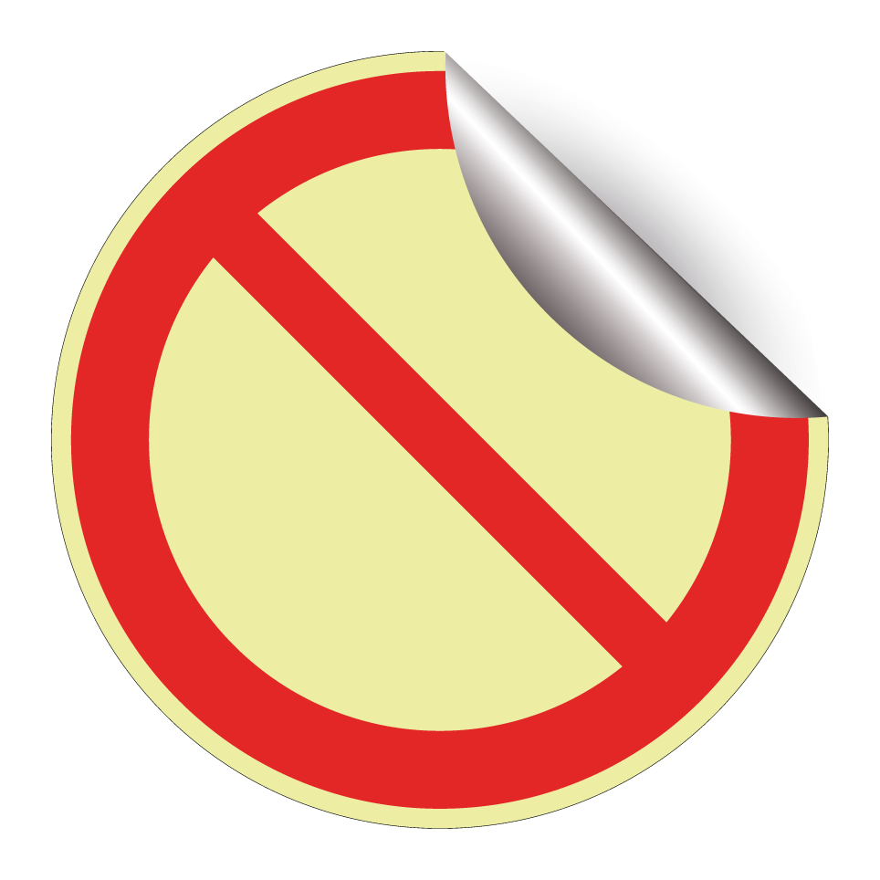 P001 General prohibition sign