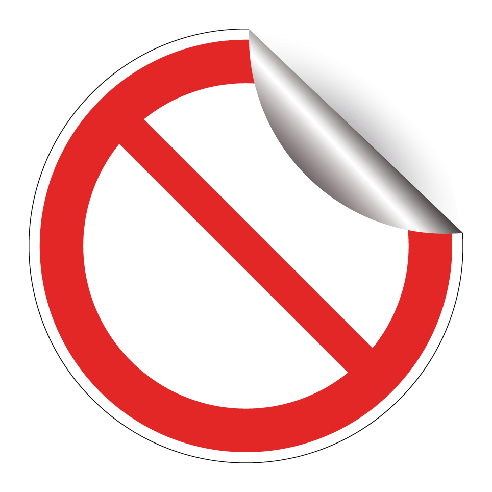 P001 General prohibition sign