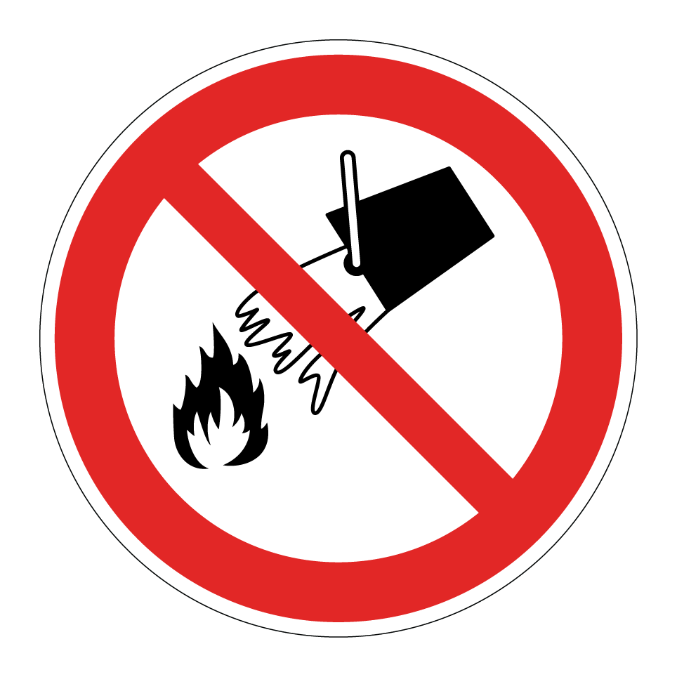 P011 Do not extinguish with water