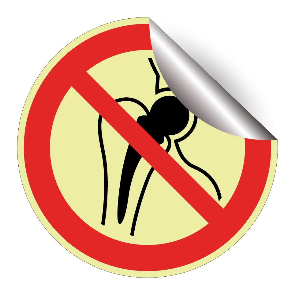 P014 No access for people with metallic implants