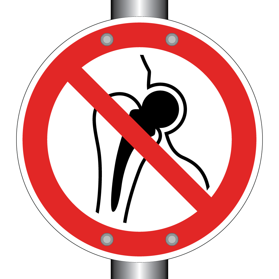 P014 No access for people with metallic implants