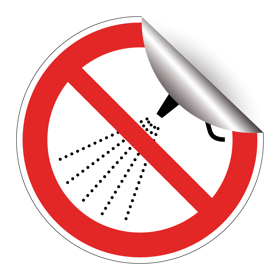 P016 Do not spray with water