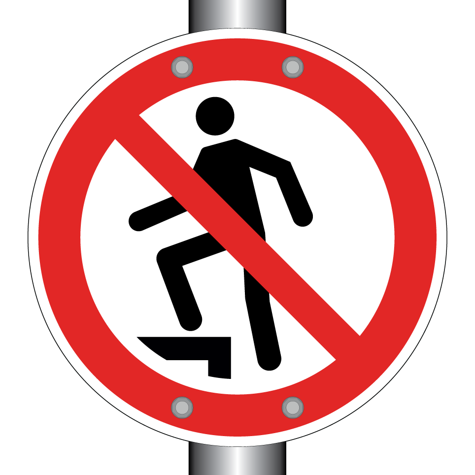 P019 No stepping on surface