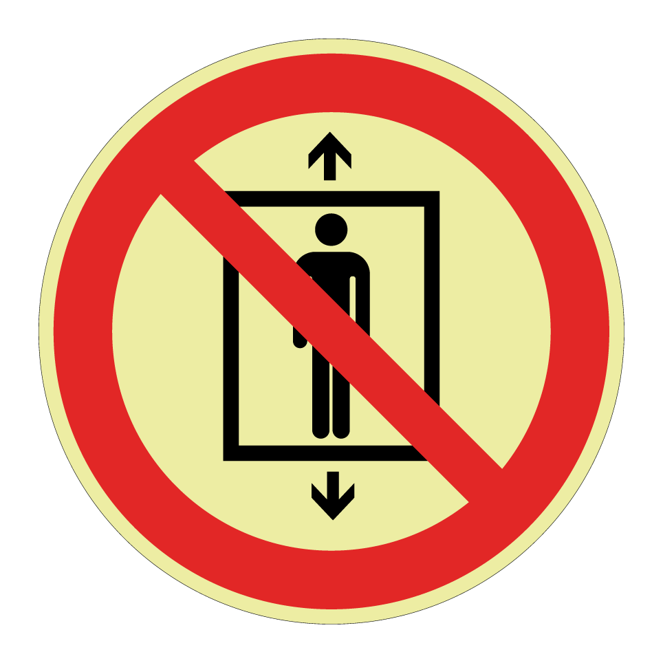 P027 Do not use this lift for people