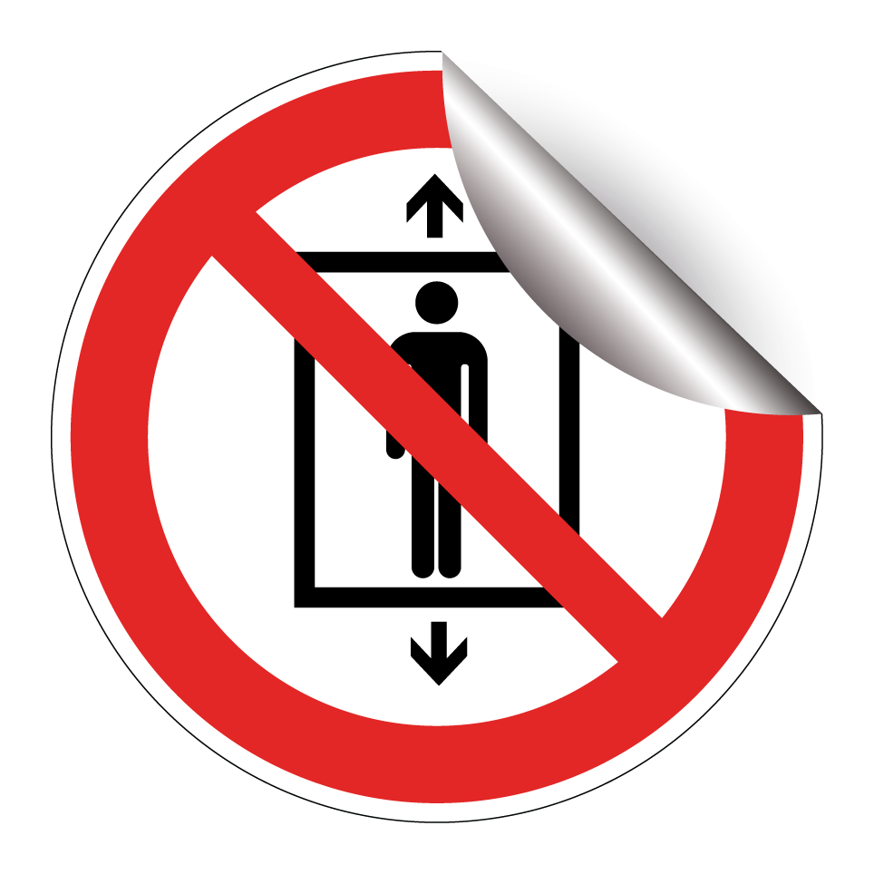 P027 Do not use this lift for people
