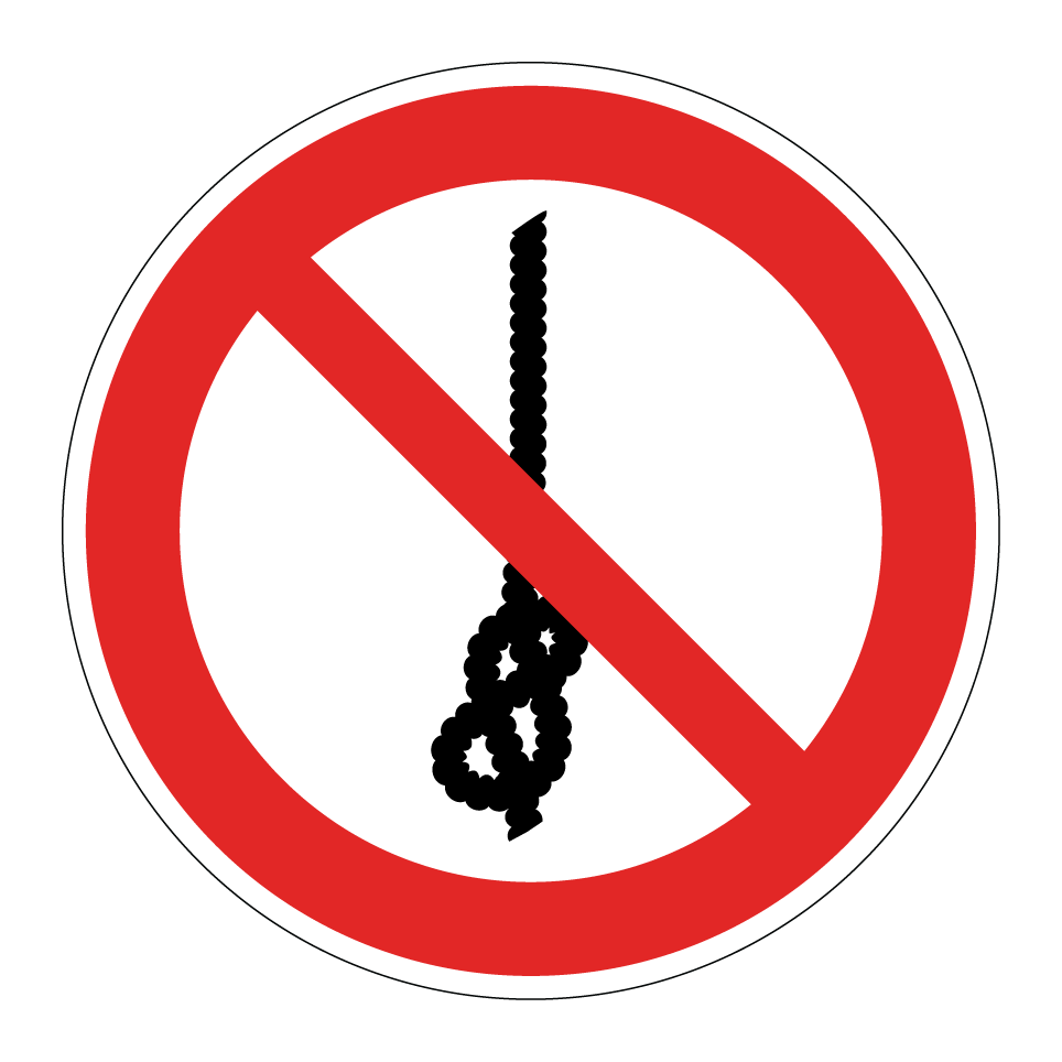P030 Do not tie knots in rope