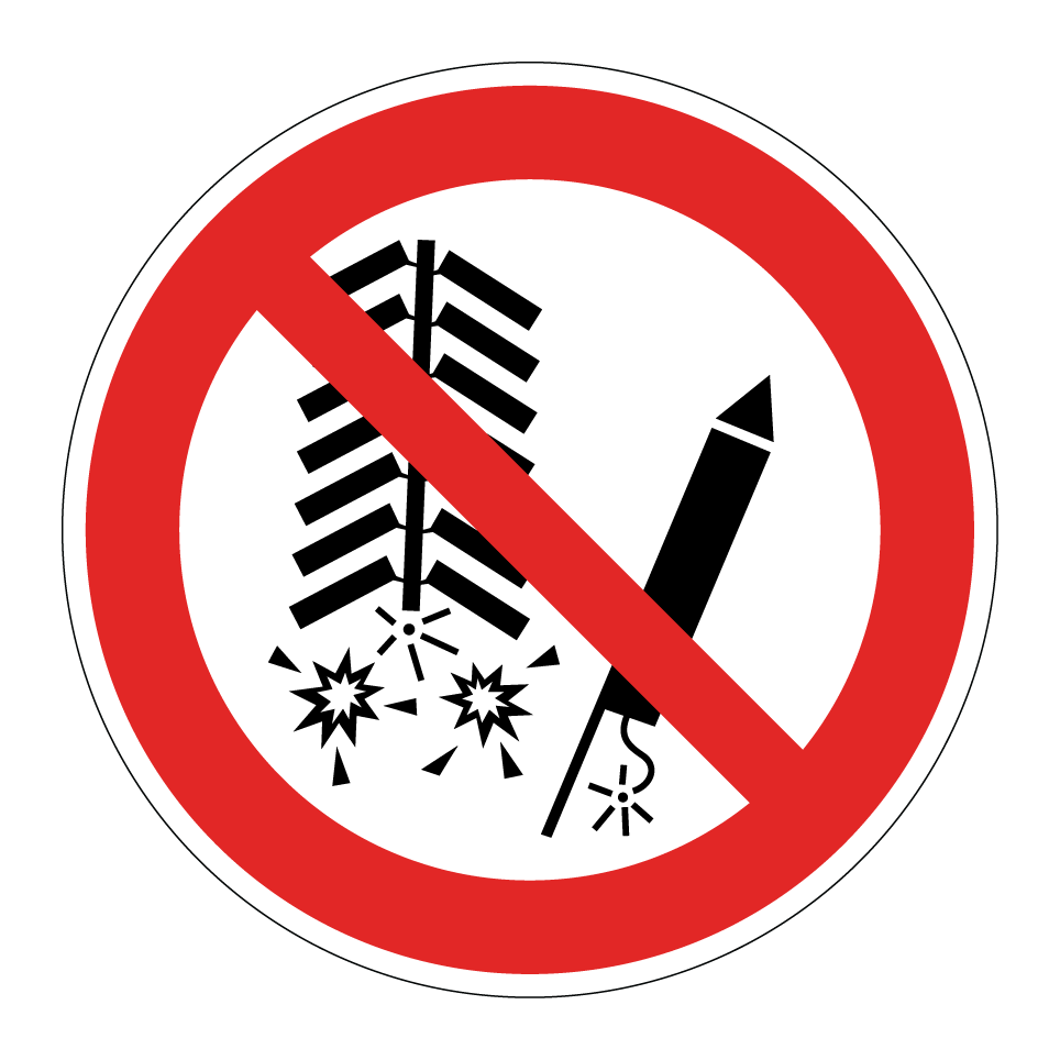 P040 Do not set off fireworks