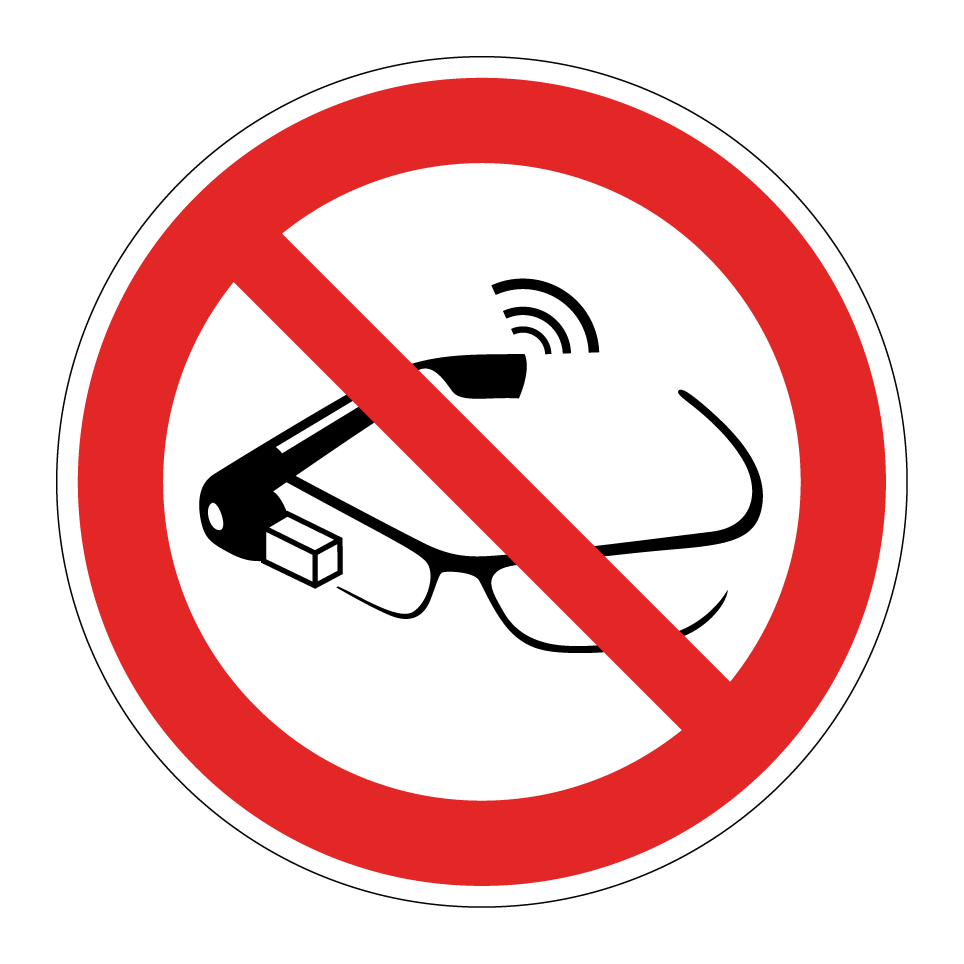P044 Use of smart glasses prohibited