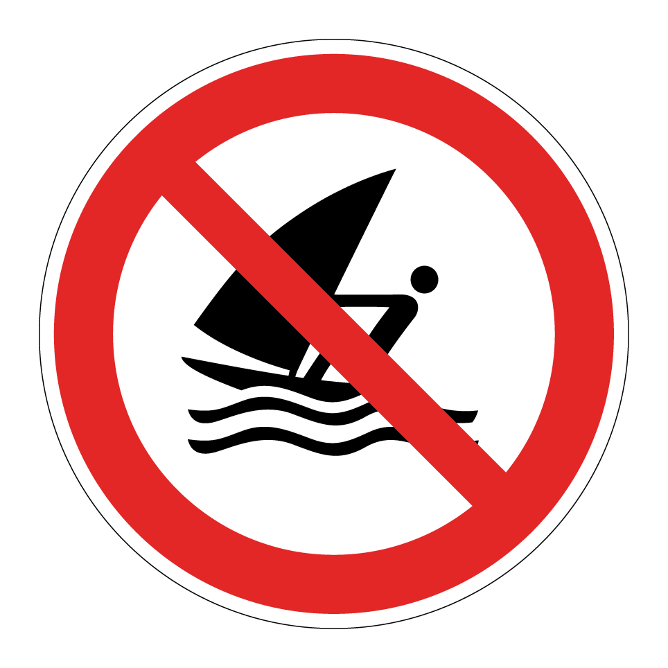 P054 No windsurfing