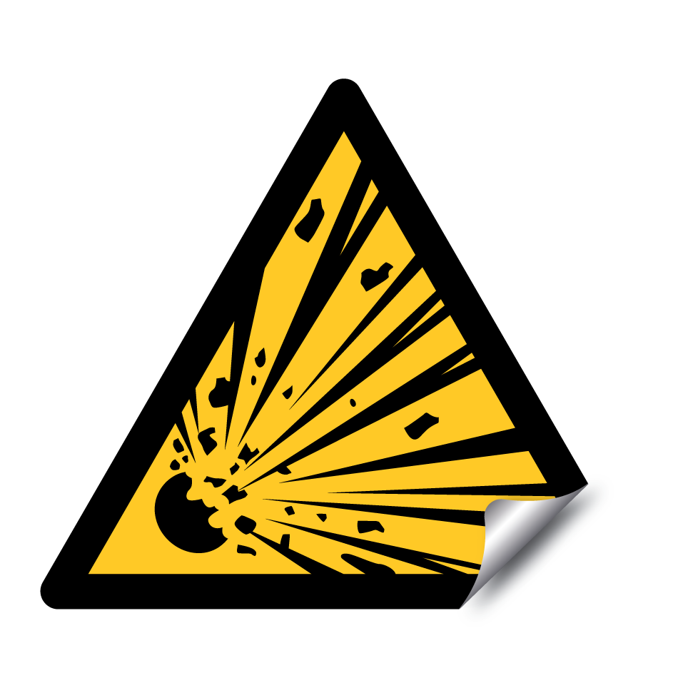 W002 Warning Explosive material