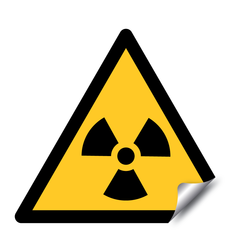 W003 Warning Radioactive material or ionizing radiation
