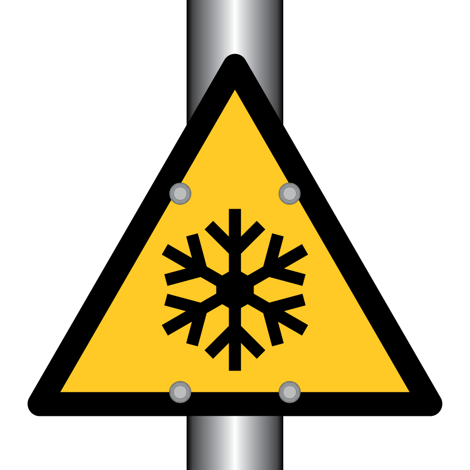 W010 Warning Low temperature/Freezing conditions