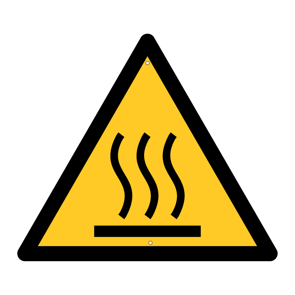 W017 Warning Hot surface