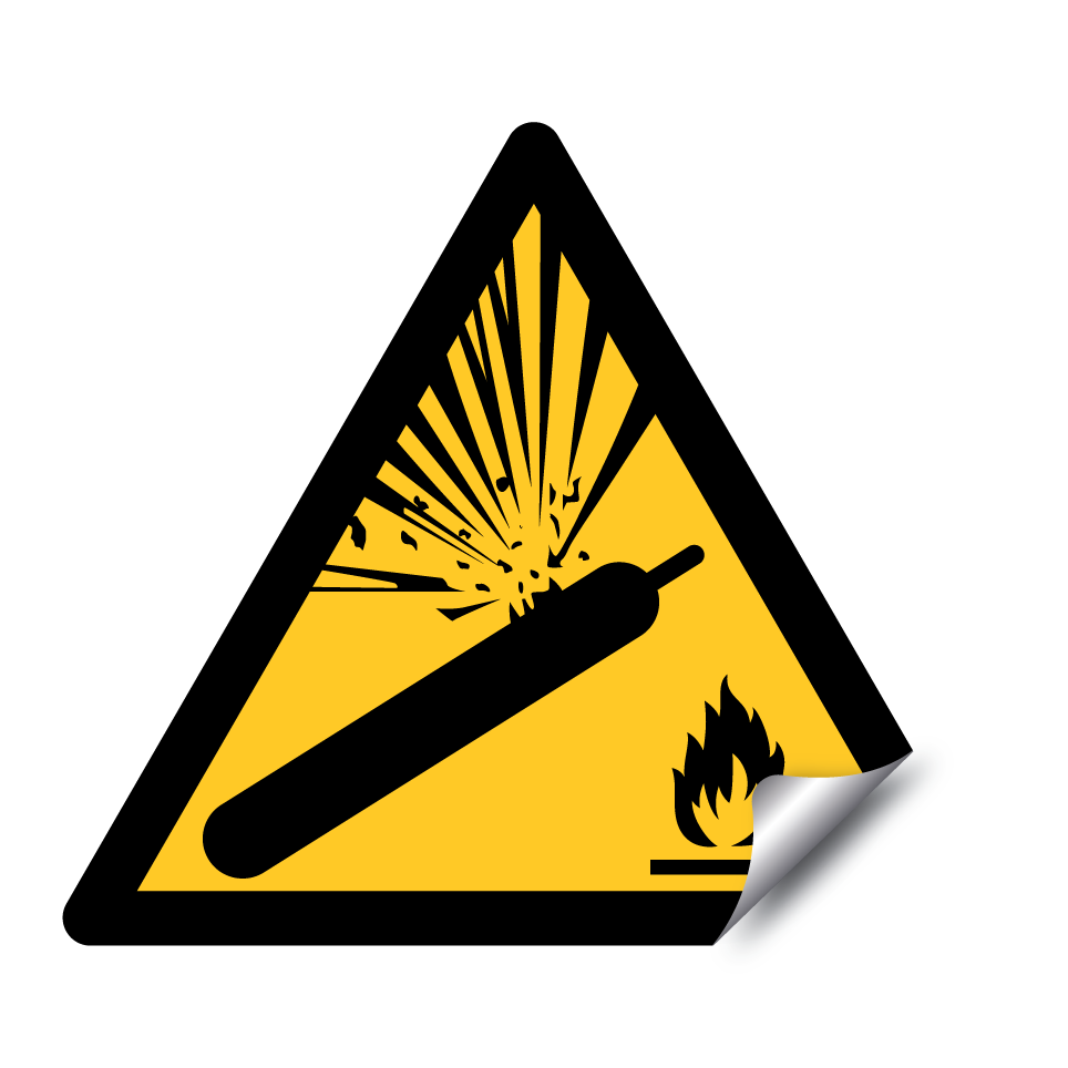W029 Warning Pressurized cylinder