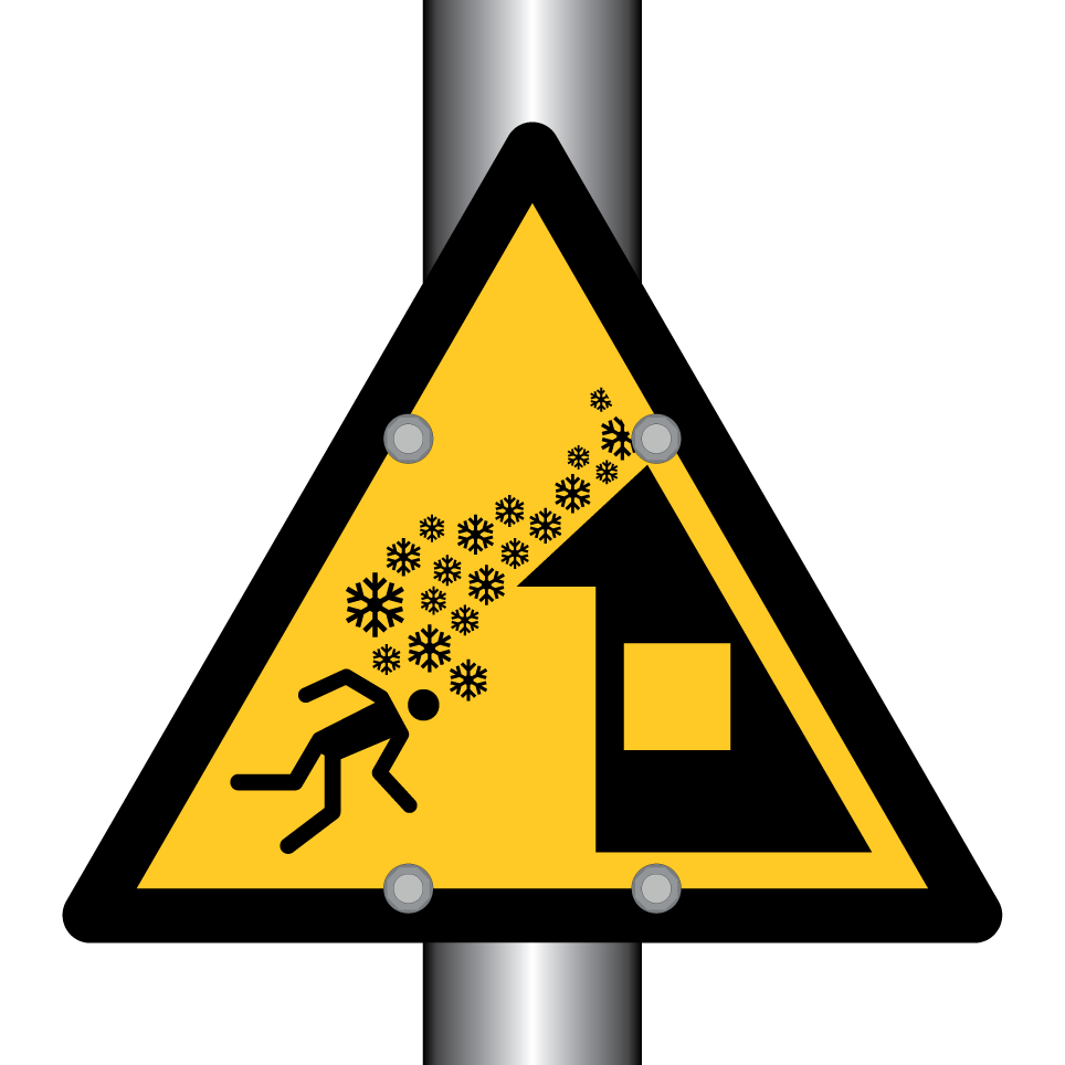 W040 Warning Roof avalanche