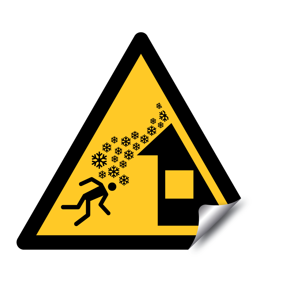 W040 Warning Roof avalanche