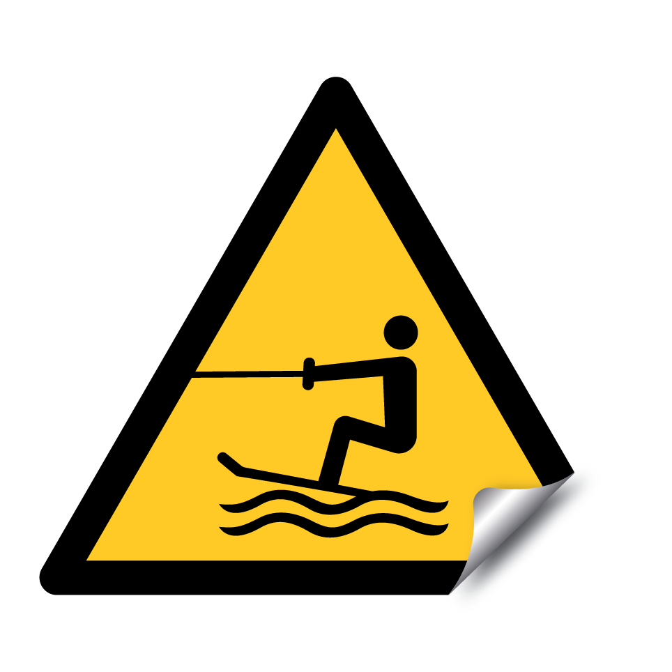 W045 Warning Towed water activity area