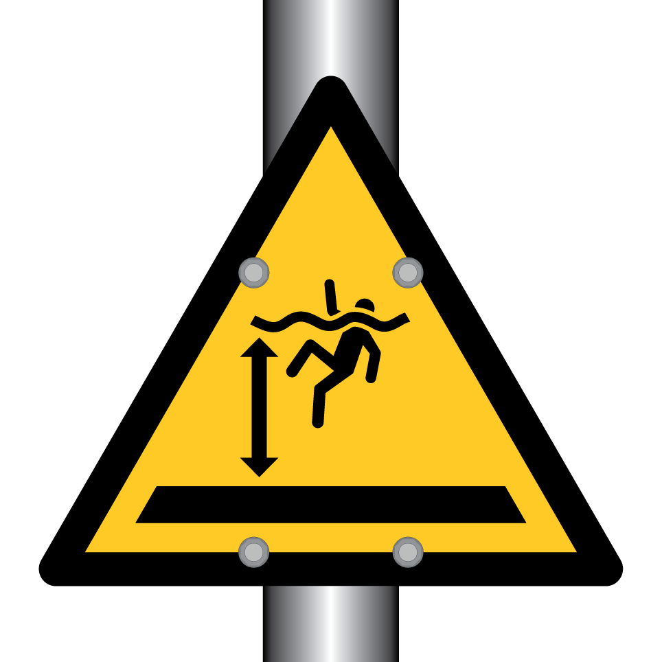 W047 Warning Deep water