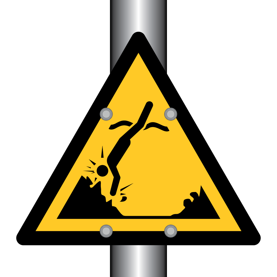 W049 Warning Submerged objects