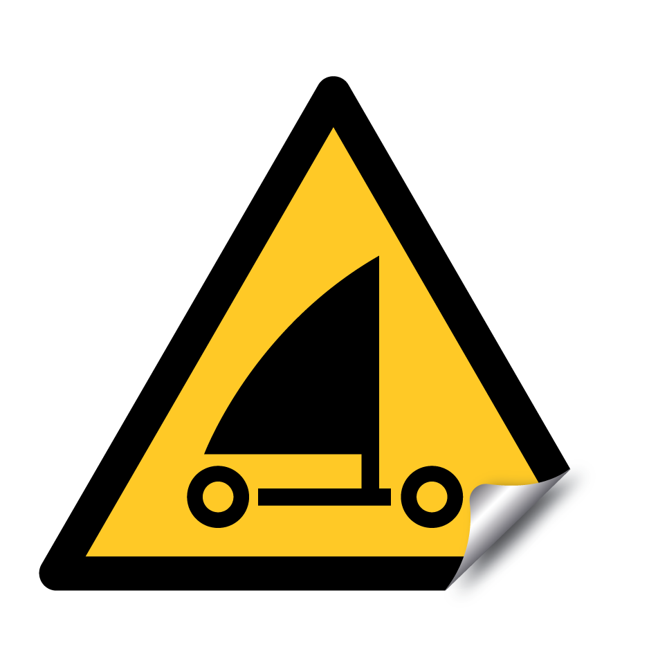 W059 Warning Sand yachting