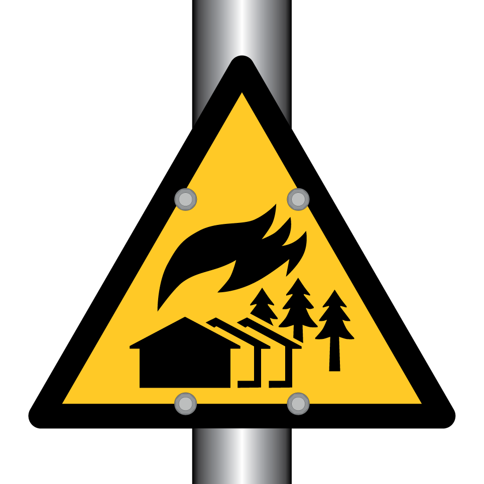 W073 Warning Large-scale fire zone
