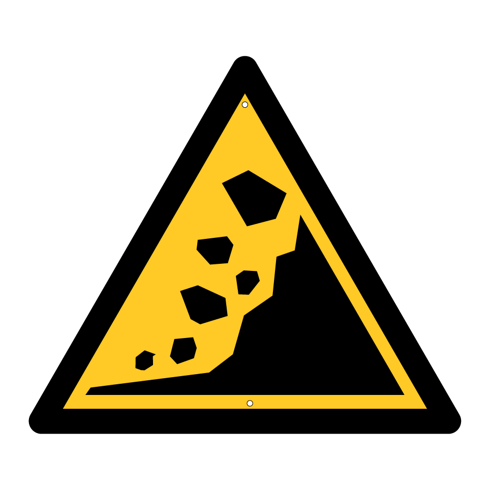 W078 Warning Landslide zone