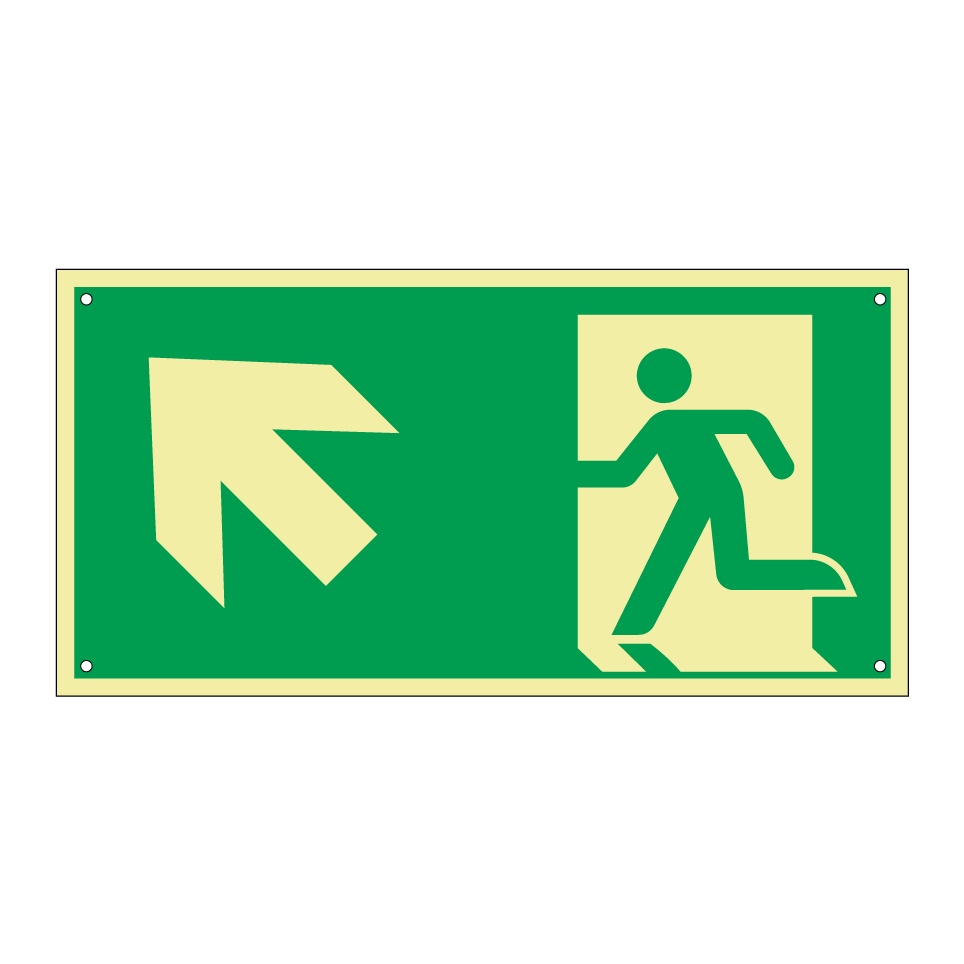 Emergency exit up left