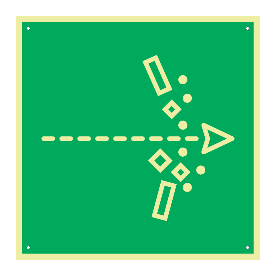 Emergency exit – break through