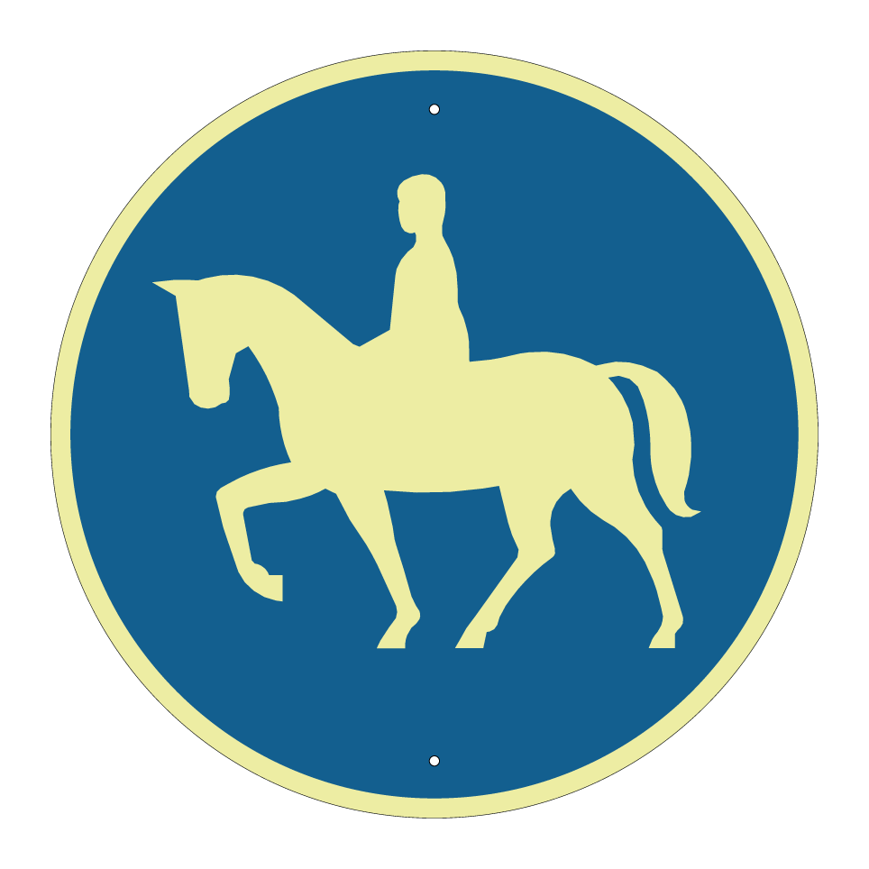 Horse riding permitted